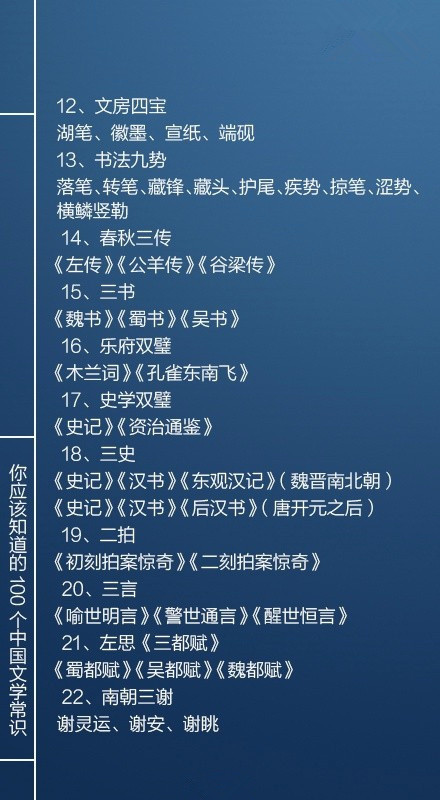 國(guó)考必看100個(gè)文學(xué)常識(shí)，你知道多少個(gè)呢？